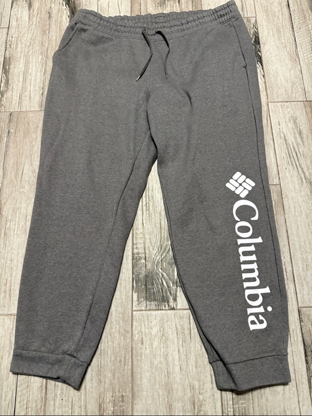 Columbia Gray Jogger Sweatpants with White Logo